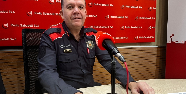 El responsable de seguretat ciutadana de Mossos avui a Ràdio Sabadell | Mireia Sans