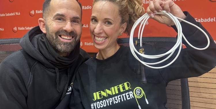 Jessica i Raúl, impulsors de l'entrenament  amb corda a Sabadell 