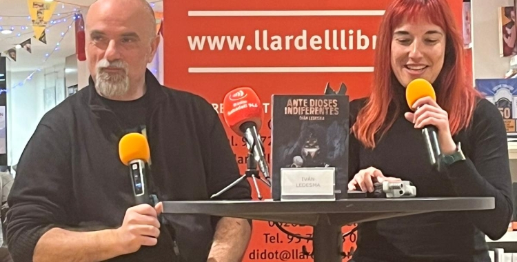 Ivan Ledesma, a la presentació de la Llar del Llibre
