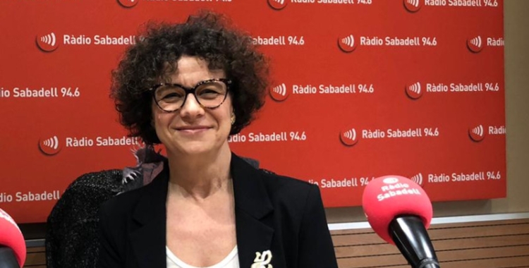 Montse Montaña, a Ràdio Sabadell | Arxiu
