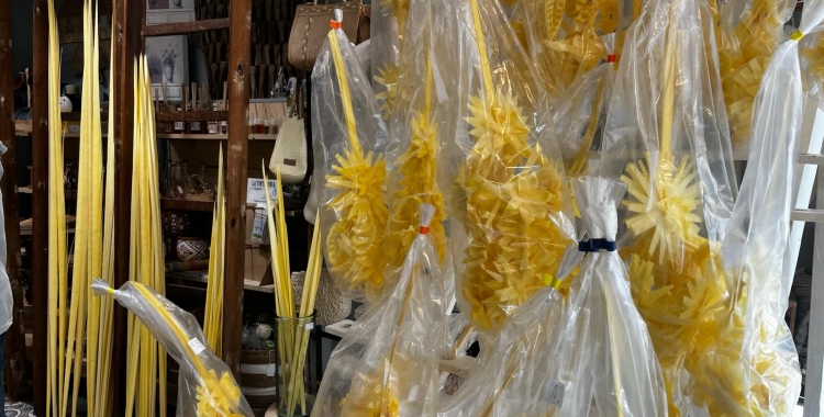 Palmes i palmons de la botiga Masclans