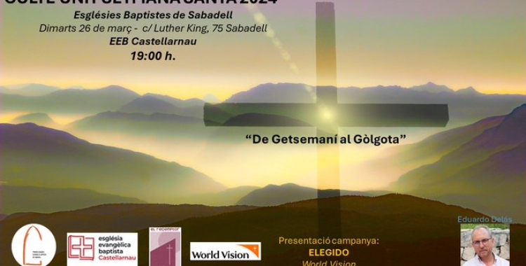 El cartell del culte unit previst per aquesta tarda 