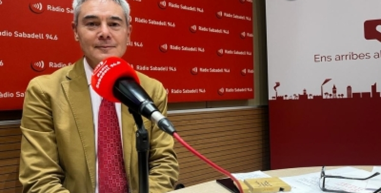 El penalista Miguel Sánchez López en una foto d'arxiu a Ràdio Sabadell 