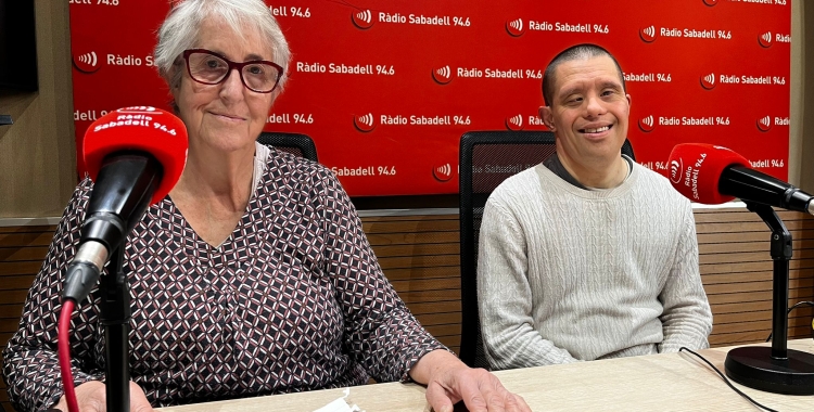 Dolors Pallàs i Arnau Alfageme a Ràdio Sabadell