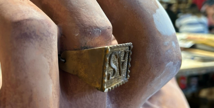 Una de les mans dels Gegants de Sabadell que està pendent de ser restaurada | Cedida