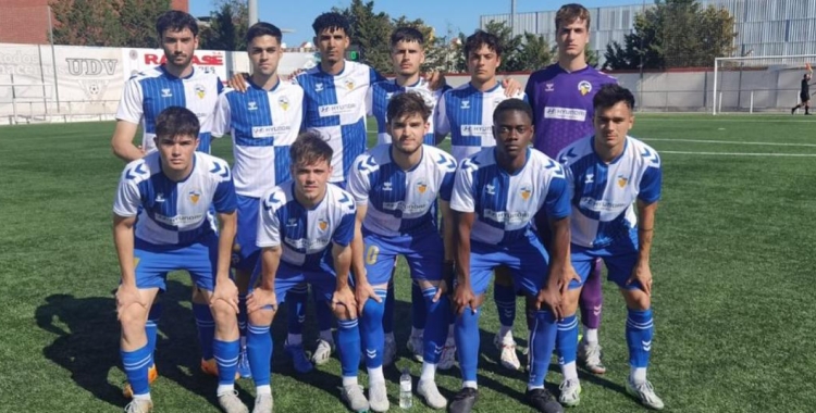 Fotografia de l'onze inicial del Sabadell 'B' contra el Viladecans | @cesabadell