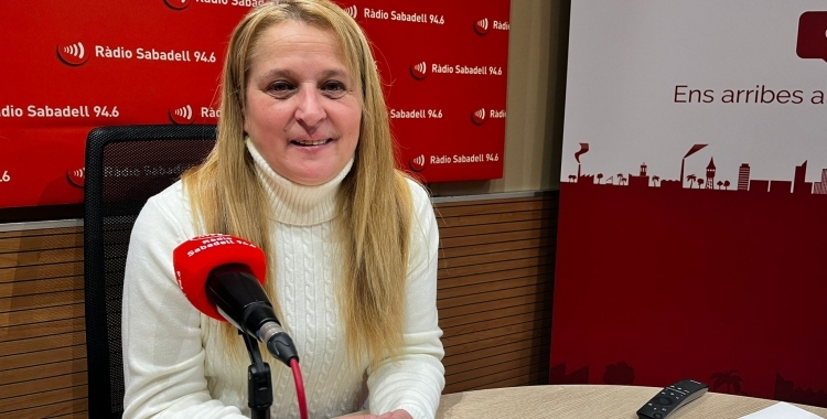 Nuria Acacio, als estudis de Ràdio Sabadell | Arxiu