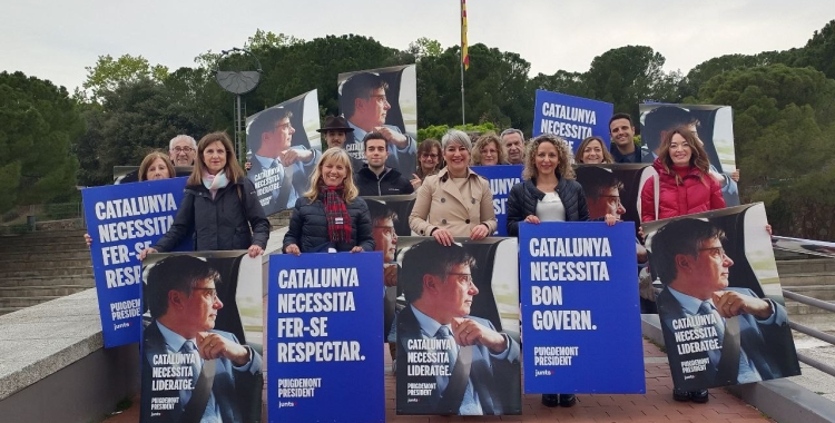 Integrants de Junts, al Parc Catalunya |Karen Madrid