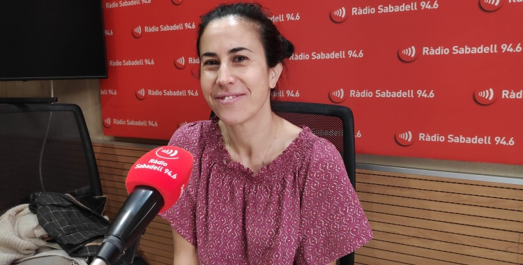 Luisa Machado, als estudis de Ràdio Sabadell | Pau Duran