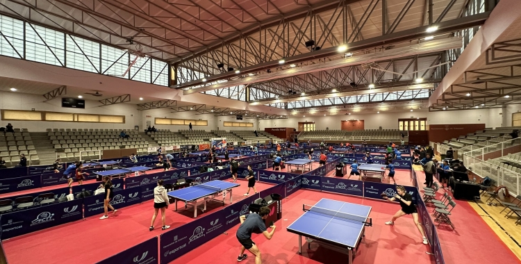 Imatge del Pavelló Nord durant la disputa d'aquest Campionat de Catalunya | CTT Calella