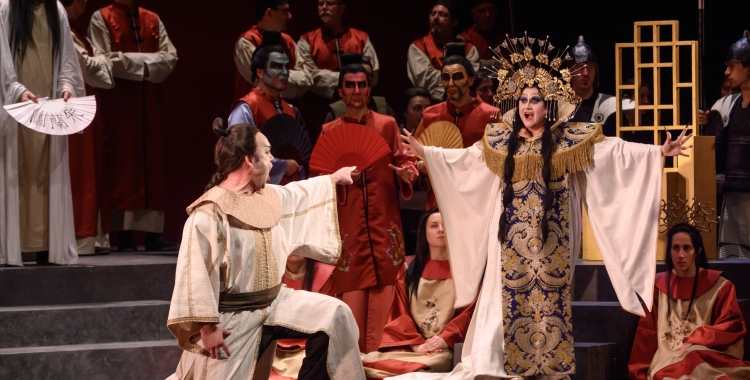 Escena de 'Turandot', durant un assaig | A. Bofill