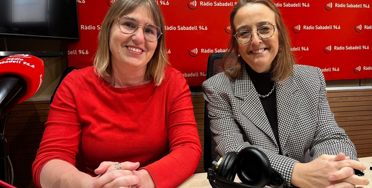 Ester Espigares, UGT, i Alícia Bosch, del CIESC, a Ràdio Sabadell | Mireia Sans