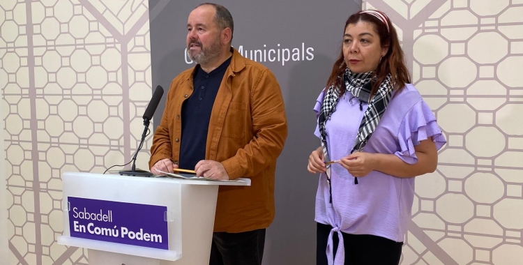 Joan Mena i Alejandra Sandoval, d'En Comú Podem | Júlia Ramon