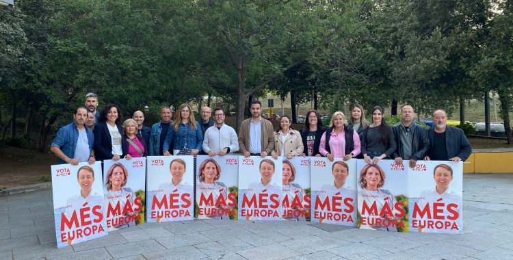 Els socialistes, a la plaça Argub | Ràdio Sabadell