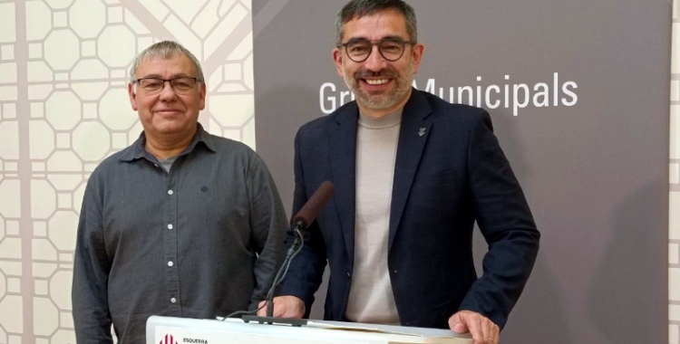 Pere Farrés i Gabriel Fernández, durant la roda de premsa | Karen Madrid