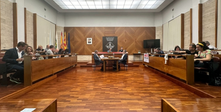 Saló de Plens, durant la sessio del maig | Ajuntament de Sabadell