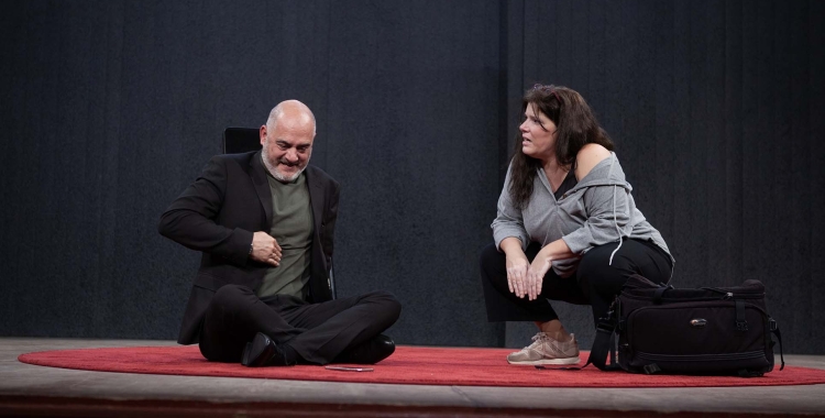 David Olivares i Mercè Martínez durant l'obra de teatre 