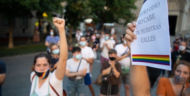 Una manifestació en contra de les agressions al col·lectiu LGTBIQ+ | Roger Benet