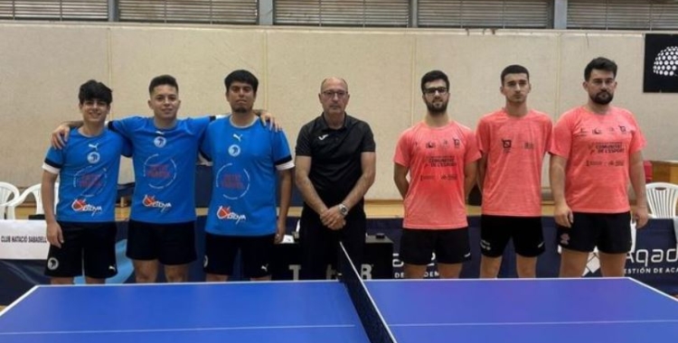 Khidasheli, Casadevall i Bocanegra, a l'esquerre de la imatge | CNS Tennis Taula