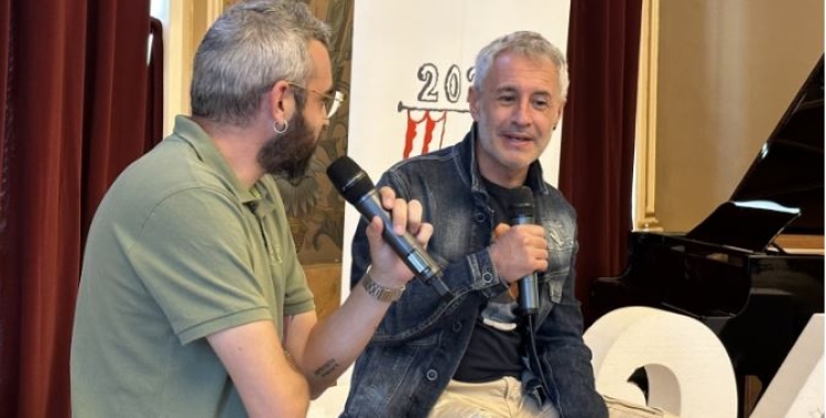 Sergio Dalma i José Luís Castet a la presentació del Festival Observa | Ràdio Sabadell