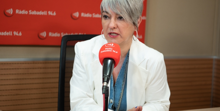 Lourdes Ciuró aquest matí durant l'entrevista a 'El Cafè de la Ràdio' | Roger Benet