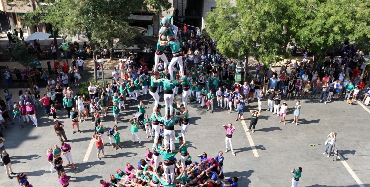 Els Castellers de Sabadell, en una imatge d'arxiu