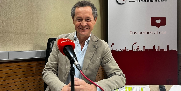 Lluís Matas als estudis de Ràdio Sabadell | Mireia Sans