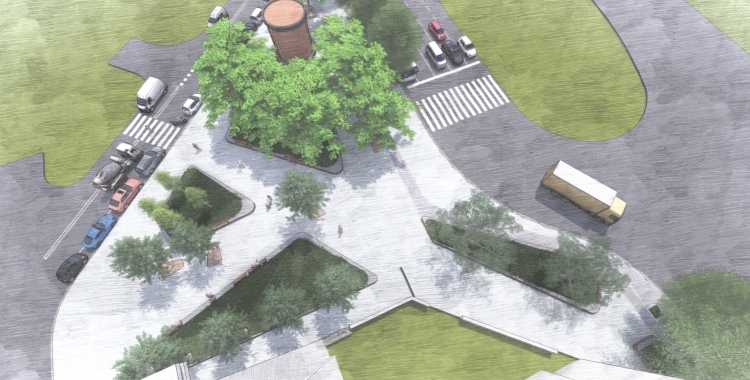 Imatge de la renovació de la plaça de la Concòrdia | Ajuntament de Sabadell