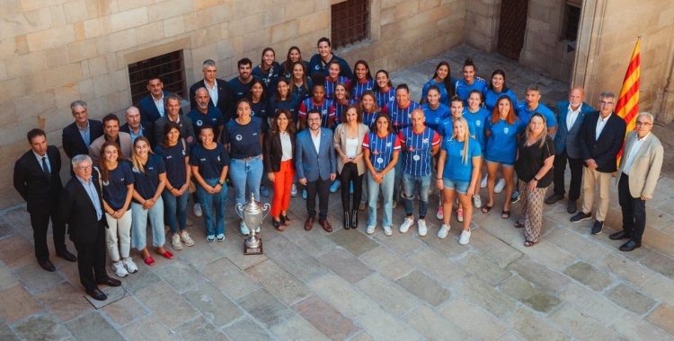 Fotografia amb els tres catalans presents a la Final Four | Generalitat