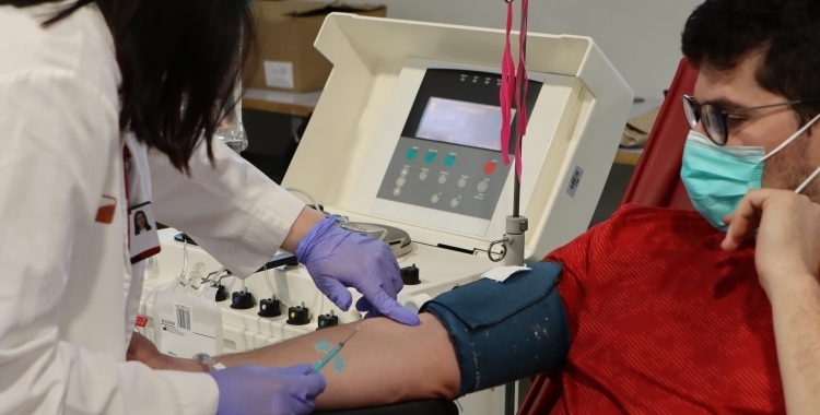 Una donació de sang a Sabadell | Arxiu