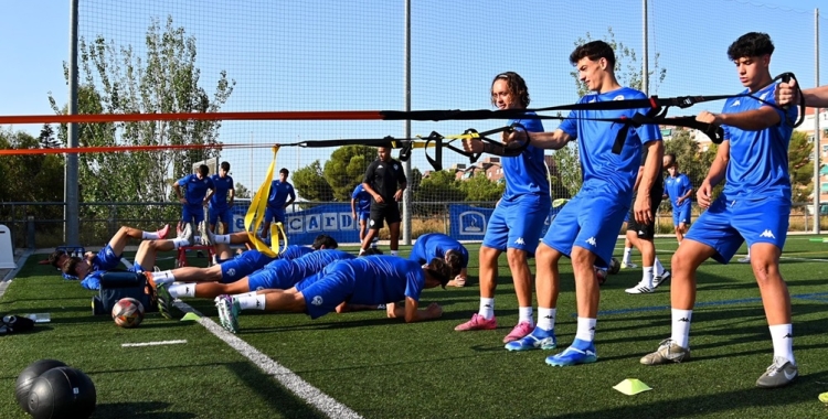 Imatge del primer entrenament de la pretemporada | @FutBaseCES