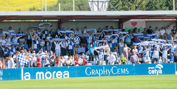 L'afició del Sabadell, desplaçada la temporada passada a Tajonar | Roger Benet