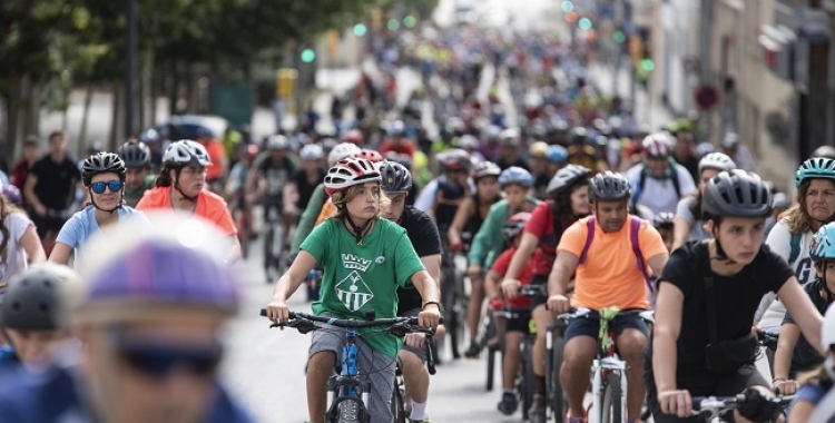 Una imatge de la Pedalada | Ajuntament de Sabadell