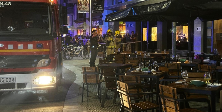 Ensurt en un local del Passeig Manresa