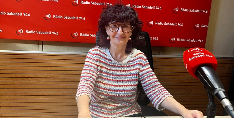 La responsable de l'Àgora, Maria Antònia Cabistany, a Ràdio Sabadell | Mireia Sans