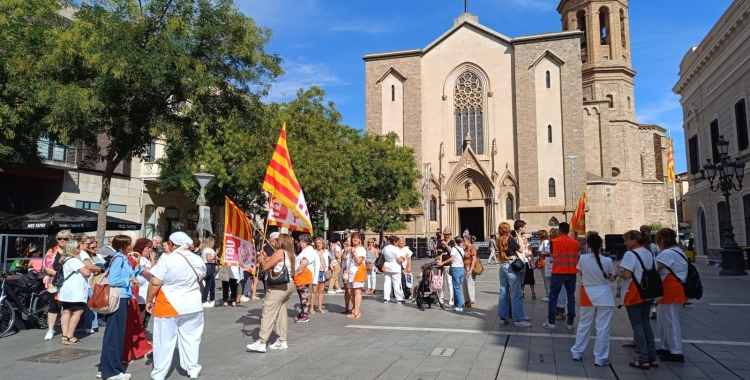 Protesta de les treballadores de la neteja a Sant Roc | Ràdio Sabadell