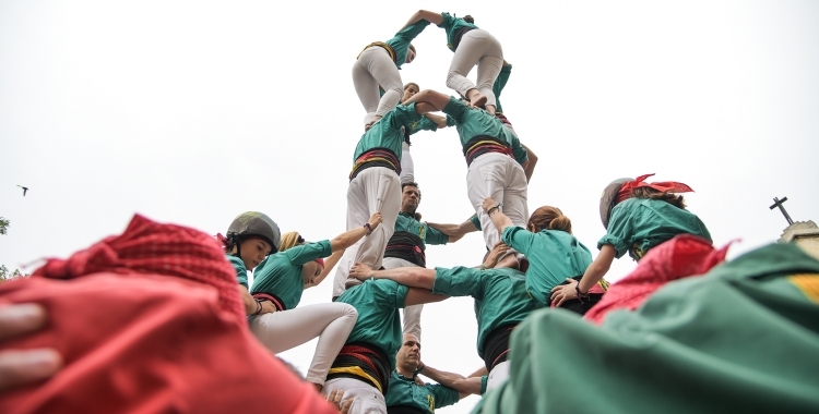 Els Castellers de Sabadell, en una actuació | Arxiu