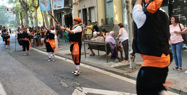 Els Trabucaires durant el seguici de la Salut | Cedida