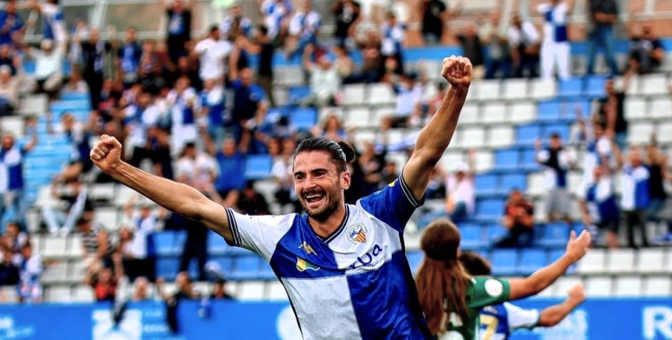 Albert Orriols contra el Cornellà