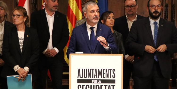 La reunió entre els alcaldes de l'Arc Metropolità i Jaume Collboni, aquest dimecres | cedida