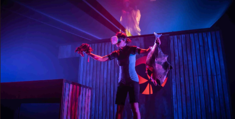 Una escena de l'espectacle 'Dins el cor del món'