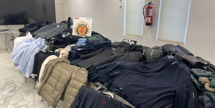 La Policia Municipal de Terrassa ha recuperat la roba sostreta