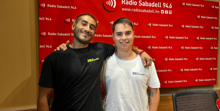 Matías Verón i i Albert Pujadas, tècnic de sensellarisme a Ràdio Sabadell 