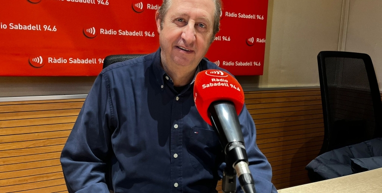 Francesc Bartolomé en una entrevista a Ràdio Sabadell