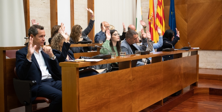 Junts i PSC, votant junts al ple municipal | Roger Benet