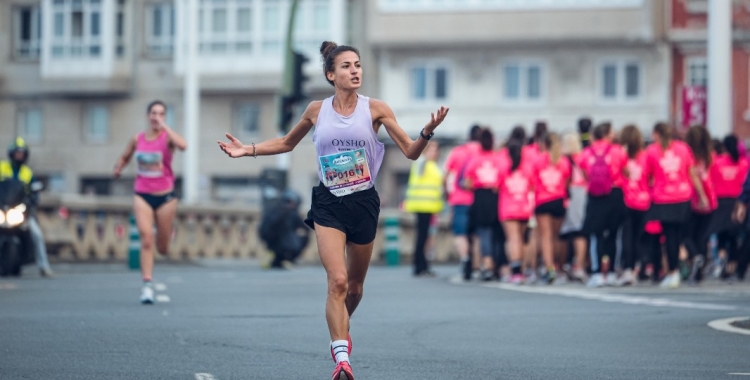 Laia González durant una cursa