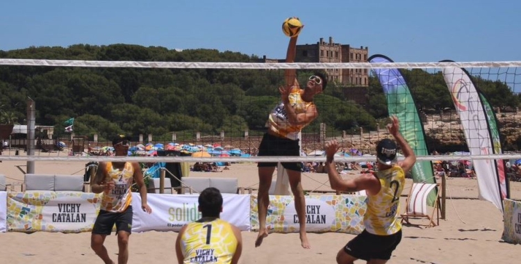 Reñé durant el Vichy Catalan Volley Tour | Foto: Federació Catalana de Voleibol