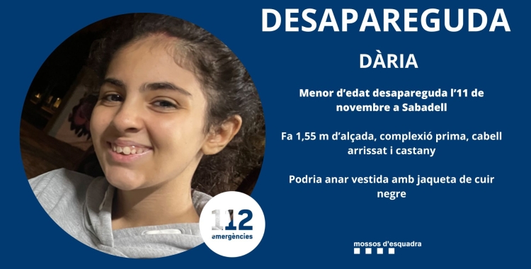 Cartell difós pels Mossos d'Esquadra a la xarxa social X