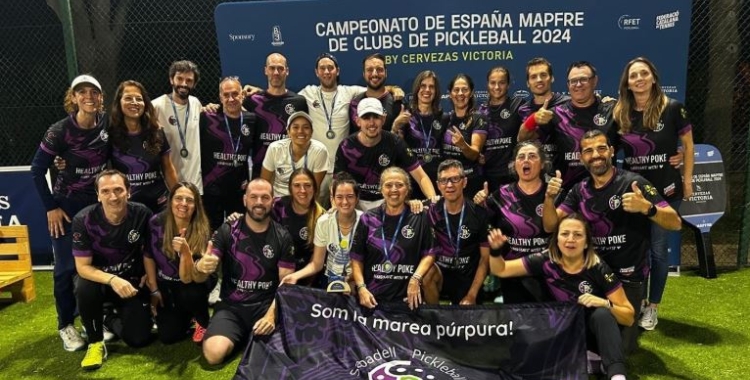 Els jugadors del Sabadell Pickleball Club al Campionat d'Espanya de clubs