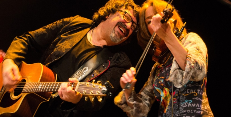 Pep Sala i Simone Lambregts en un concert 